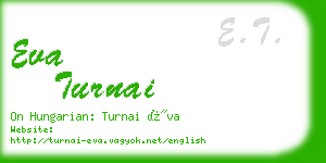 eva turnai business card